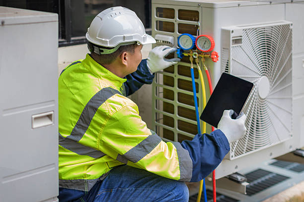 Professional Emergency Hvac Repair technician working in Sassamansville, PA